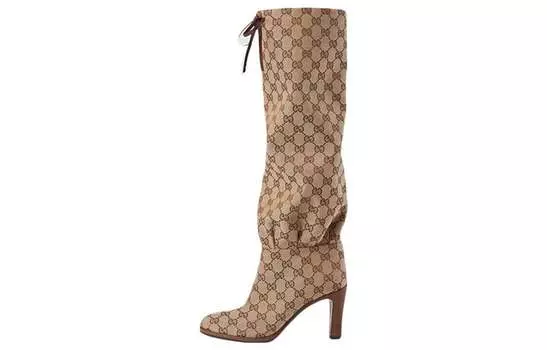 Сапоги женские Gucci, бежевый
