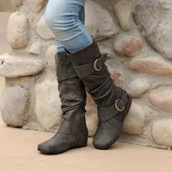 Женские сапоги до колена Journee Collection Jester Journee Collection, коричневый