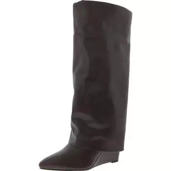 Женские сапоги до колена с манжетами из искусственной кожи Evander Madden Girl, цвет dark chocolate