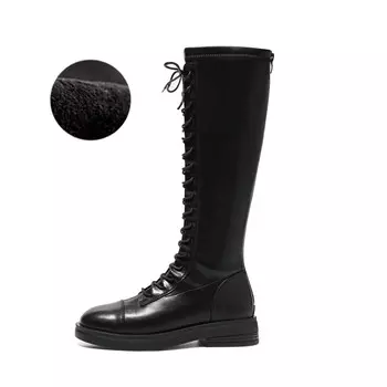 Женские сапоги до колена ZHR, БежевыйОднополосный