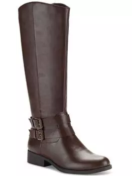 Женские сапоги до середины голени из искусственной кожи с пряжкой maliaa Style & Co., цвет brown smooth