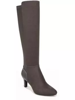 Женские сапоги Gracie из искусственной замши на каблуках до колен LifeStride, цвет stone gray eco microsuede