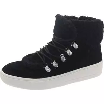 Женские сапоги из искусственной замши для холодной погоды с мехом Steve Madden, черный
