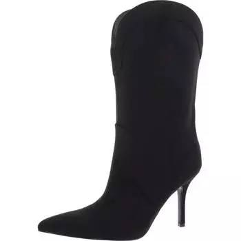 Женские сапоги из искусственной замши с мягкой стелькой до середины голени Nine West, черный