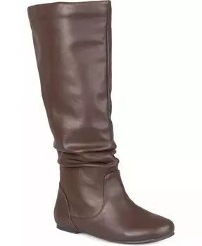 Женские сапоги Jayne Slouchy выше колена Journee Collection, коричневый
