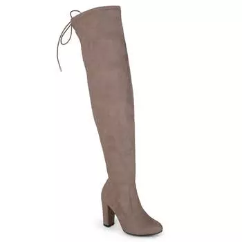 Женские сапоги Journee Maya с широким голенищем Journee Collection, серо-коричневый