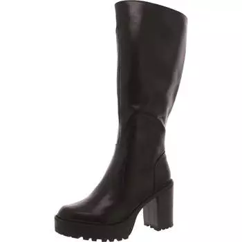 Женские сапоги Katalina из искусственной кожи с круглым носком до колена Steve Madden, черный