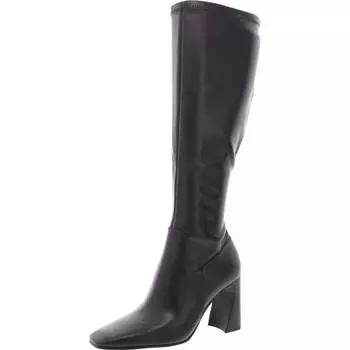 Женские сапоги LAMARCA из искусственной кожи с квадратным носком до колена Steve Madden, черный
