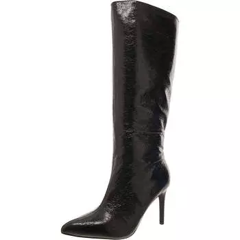 Женские сапоги Marysol из искусственной кожи с мятым эффектом до колена Mia, цвет black crinkle