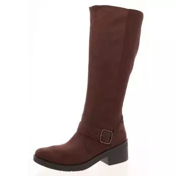 Женские сапоги Olympia с застежкой-молнией и круглым носком Bzees, коричневый