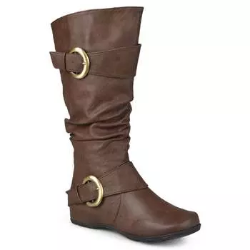 Женские сапоги Paris Wide Calf из коллекции Journee, коричневый