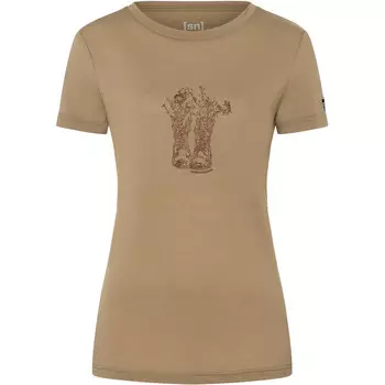 Женские сапоги с цветочным принтом-футболка Super.Natural, бежевый