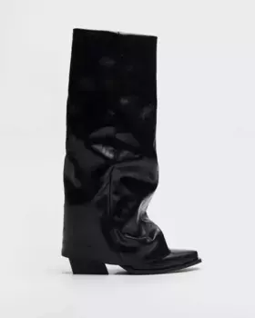 Женские сапоги с голенищем в виде гетры Mim, черный