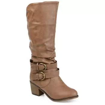 Женские сапоги с широким голенищем Journee Collection Late, серо-коричневый