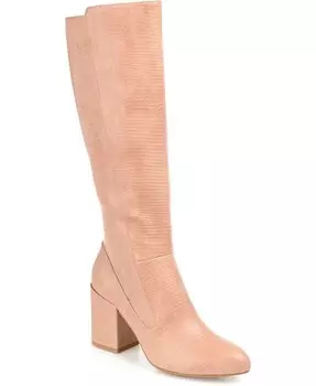 Женские сапоги Tavia Extra Wide Calf Journee Collection, розовый