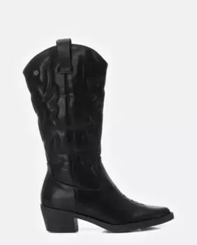 Женские сапоги в ковбойском стиле на молнии Xti, черный