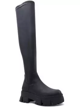 Женские сапоги выше колена Grandmode из искусственной кожи без застежек Aldo, цвет black smooth