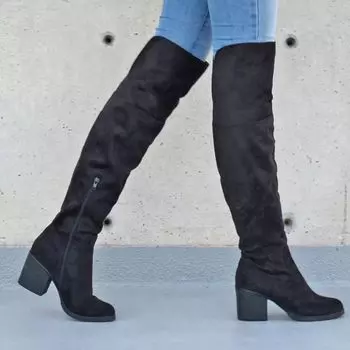 Женские сапоги выше колена Journee Collection Sana Journee Collection, серо-коричневый