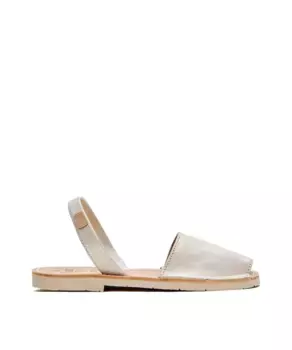 Женские серебристые кожаные сандалии Menorcan CASTELL MENORCA, серебряный