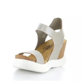 Женские серебряные сандалии Gogo Fly London, серебро