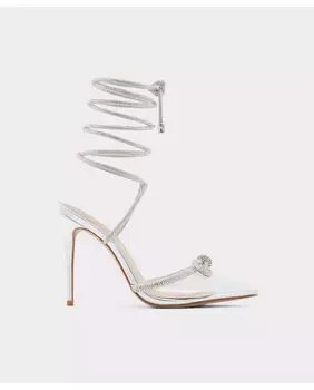 Женские серебряные туфли-лодочки с пяткой на пятке Aldo, серебро