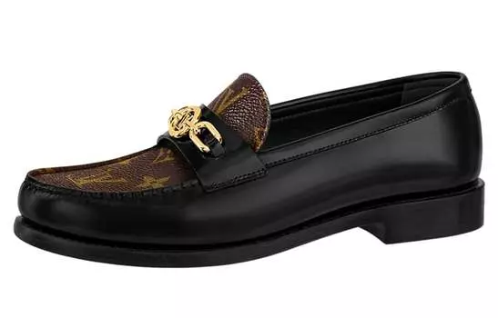 Лоферы женские Louis Vuitton Chess, черный / коричневый
