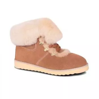 Женские шикарные сапоги из овчины каштанового цвета CLOUD NINE, цвет chestnut