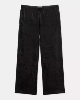 Женские широкие бархатные брюки Couchel, черный