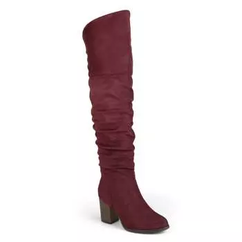 Женские широкие ботинки Kaison из коллекции Journee, цвет wine