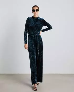 Женские широкие брюки цвета мартеля Easy Wear, зеленый