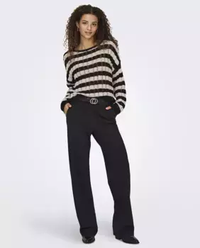 Женские широкие брюки Only, черный