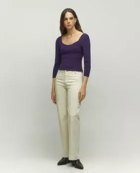 Женские широкие брюки с карманами Tintoretto, бежевый