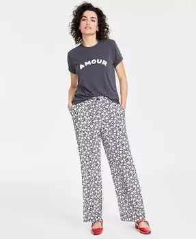 Женские широкие брюки с принтом On 34th, мультиколор