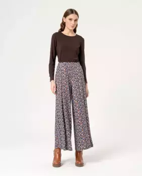 Женские широкие брюки с принтом Surkana, синий