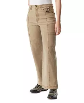 Женские широкие брюки с высокой посадкой и широкими штанинами BASS OUTDOOR, коричневый