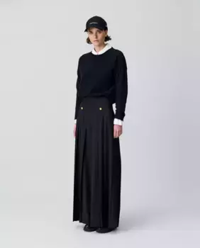 Женские широкие брюки со складками Claudie Pierlot, черный