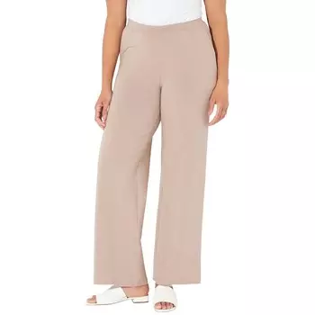 Женские широкие брюки Suprema больших размеровCatherines, цвет Cappuccino