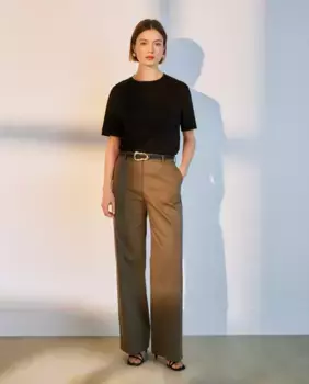 Женские широкие брюки Woman El Corte Ingls, хаки