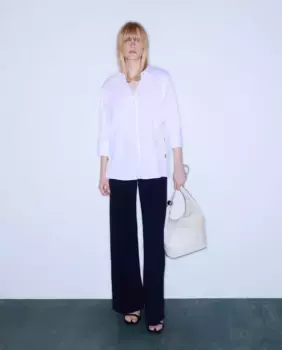 Женские широкие брюки Woman Limited El Corte Ingls, тёмно-синий