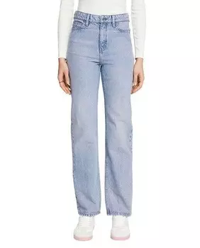 Женские широкие джинсы с завышенной талией Esprit Collection, синий