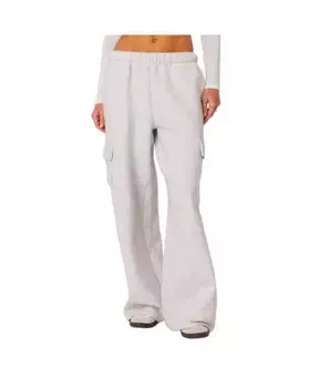 Женские широкие карго-спортивные брюки Edikted, серый