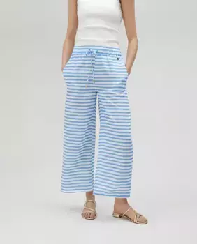 Женские широкие струящиеся брюки с лампасами Lola Casademunt, мультиколор