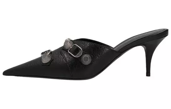 Шлепанцы женские Balenciaga Cagole, черный