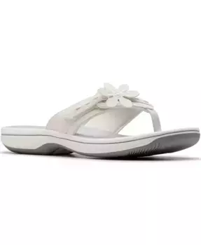 Женские шлепанцы Cloudsteppers Breeze Opal Clarks, белый