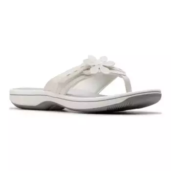 Женские шлепанцы Cloudsteppers Breeze Opal Clarks, белый