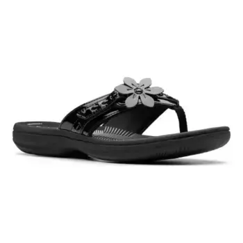 Женские шлепанцы Cloudsteppers Breeze Opal Clarks, черный