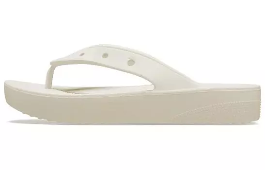 Шлепанцы Crocs Classic Platform Flip Beige Women's