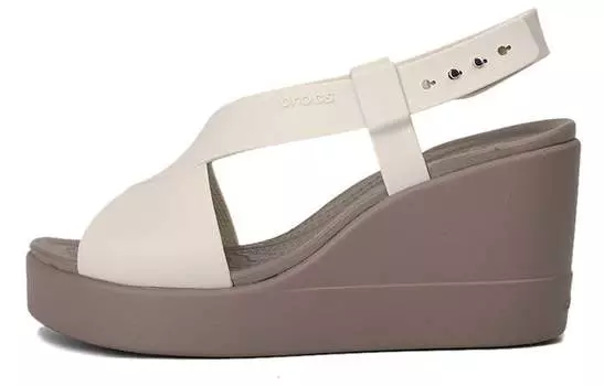 Сандалии Crocs Brooklyn Lightweight Cement Gray Sandals 'Gray' Women's