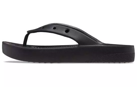 Шлепанцы и сланцы Crocs Classic Platform Flip 'Black' Women's