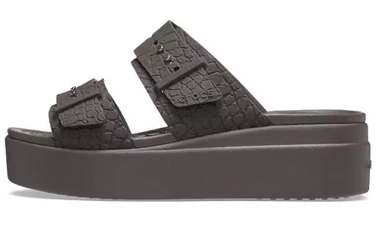 Шлепанцы и сланцы Crocs 2 Straps Brooklyn 'Brown' Women's